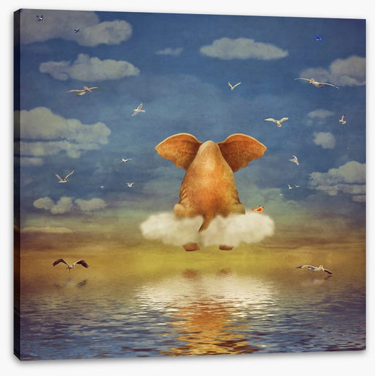 Elephant on the cloud