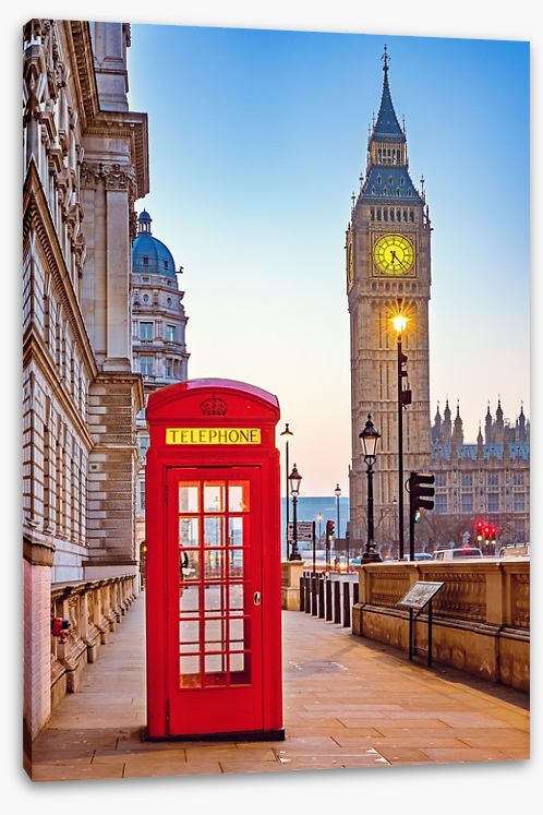 The phone box by Big Ben
