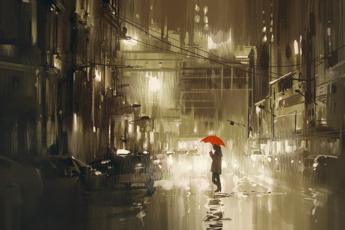Red umbrella