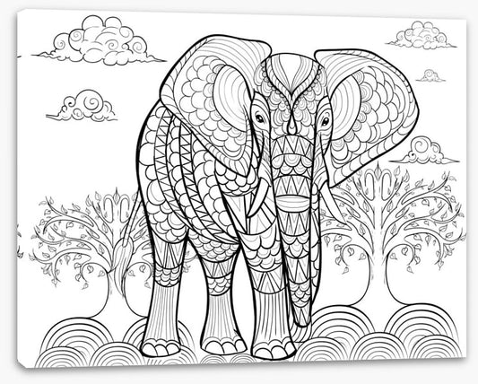 Colour me indian elephant