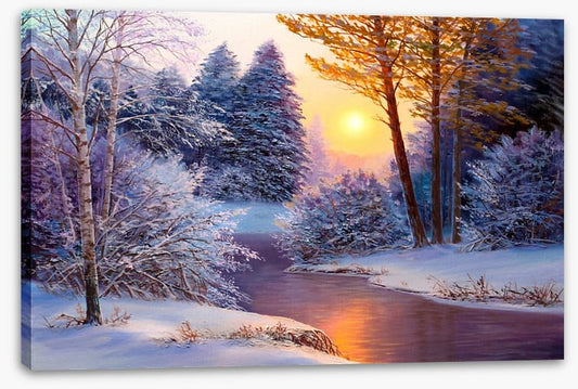 Snowy river sundown
