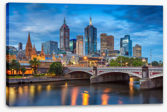 Melbourne twilight blues