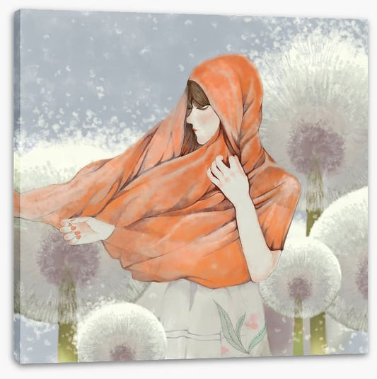 Walking with dandelions