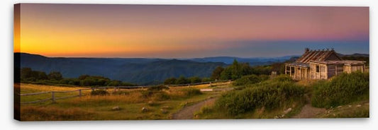 Craigs Hut sunset panorama