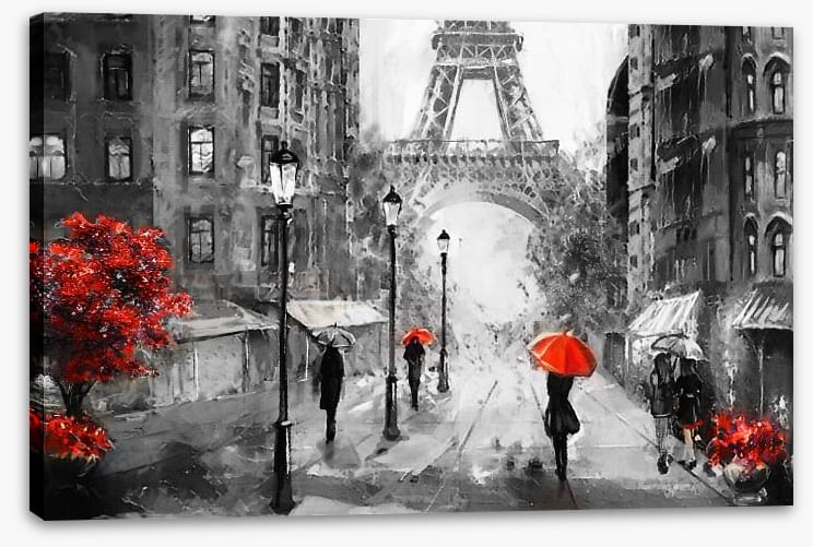 Paris in the rain