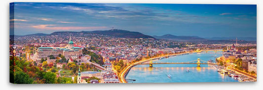 Danube dusk panorama