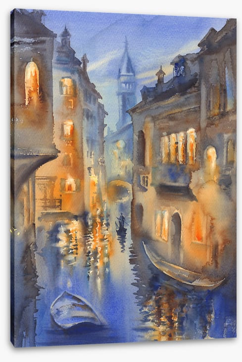 Blue evening gondolas