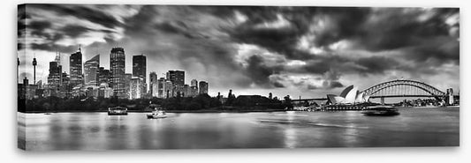 Sydney harbour monochrome