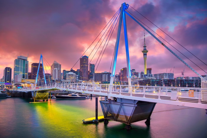 Auckland sunrise shimmer