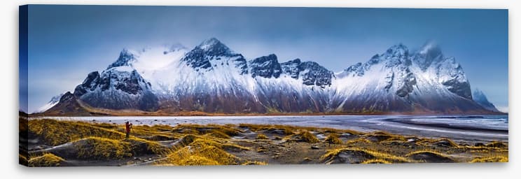 Vestrahorn peaks panorama