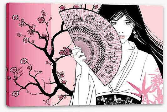 Pink blossom geisha