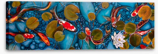 Lily pond goldfish