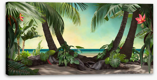 Tropical beach lagoon