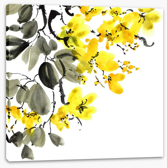Yellow blossom branch