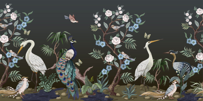 Peacock dream chinoiserie