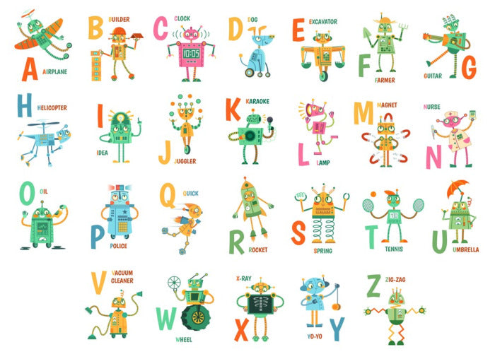 Robot alphabet
