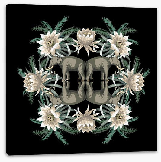 White lotus elephants