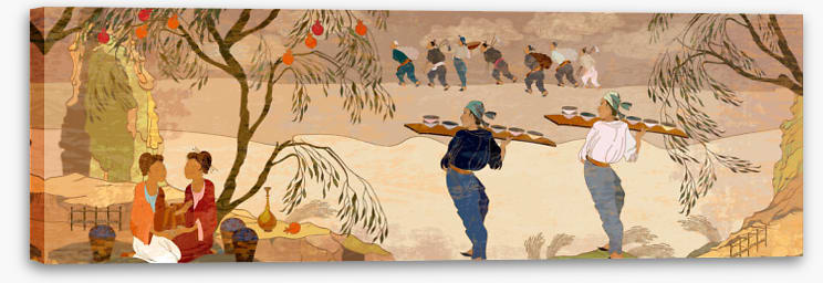 Tea ceremony panoramic