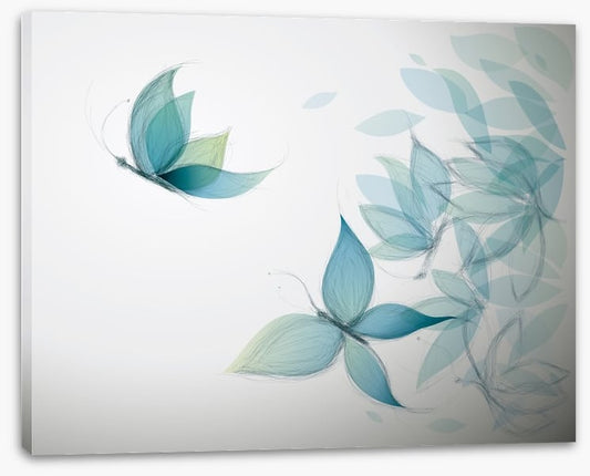 Azure butterfly leaves