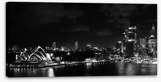 Sydney harbour at night