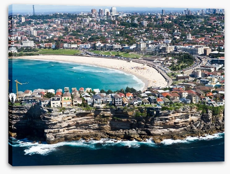 Bondi Beach aerial view