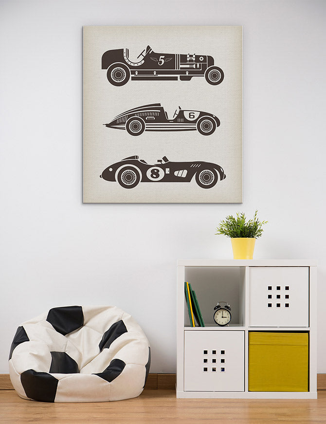 Vintage racing cars