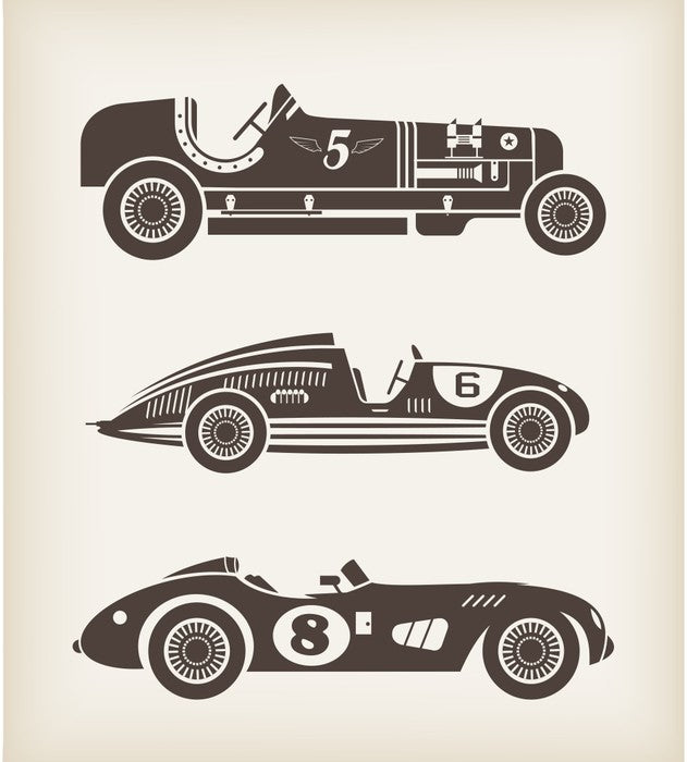 Vintage racing cars