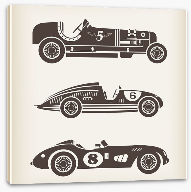 Vintage racing cars