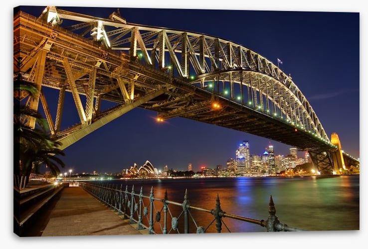 Sydney Harbour Bridge by night