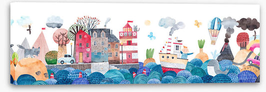 Ocean life panoramic