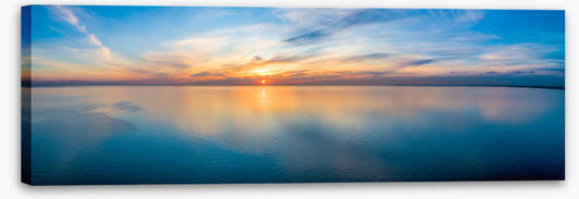 Sunset sea panorama