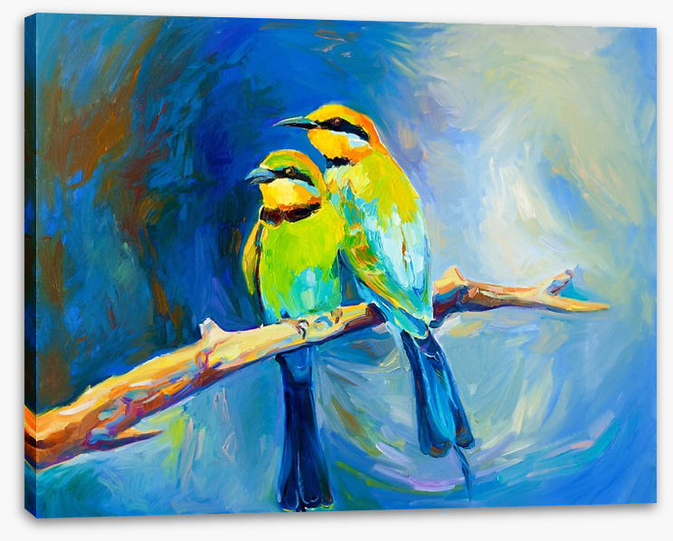 Blue tailed bee-eaters