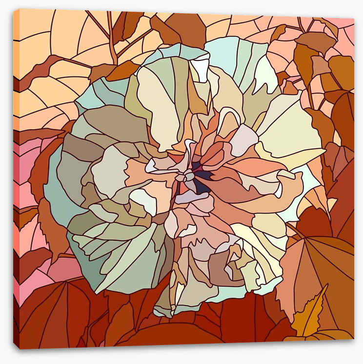 Chinese rose mosaic