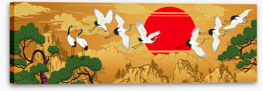 Golden evening flight