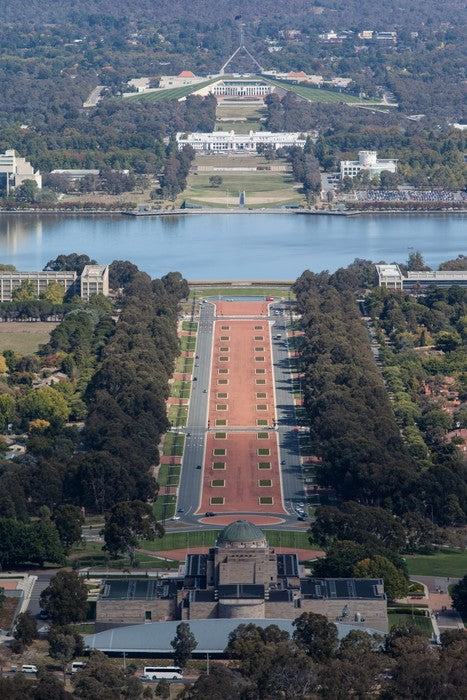 Anzac Parade aerial