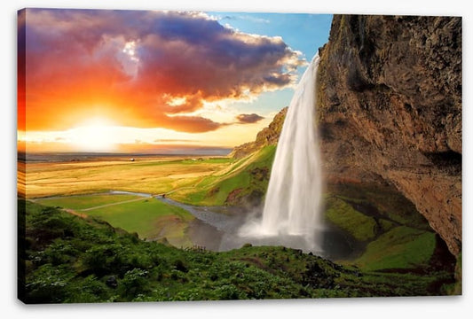 Seljalandsfoss waterfall, Iceland