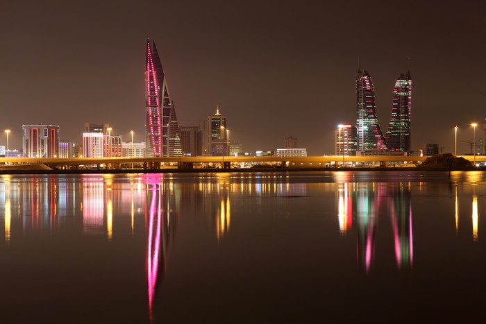 Manama marina lights