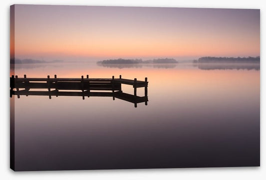Tranquil dawn jetty