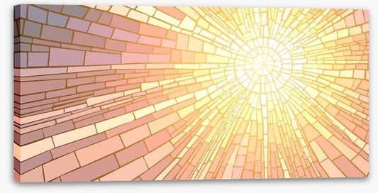 Golden sunrise mosaic