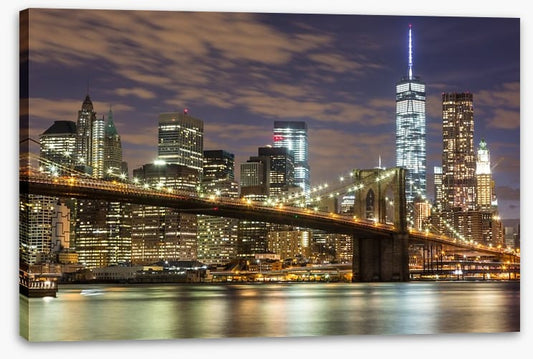 Brooklyn Bridge and downtown