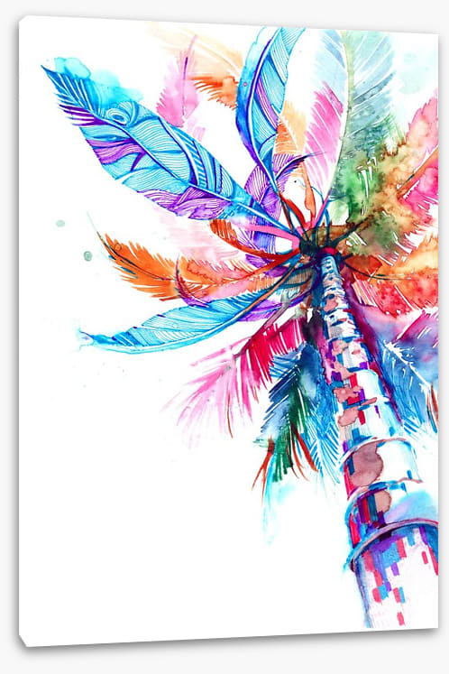 Under the sunlit palm