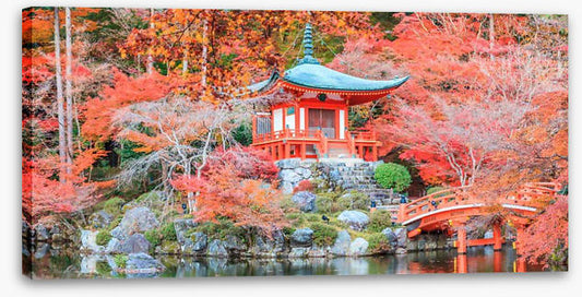 Kyoto temple in Autumn