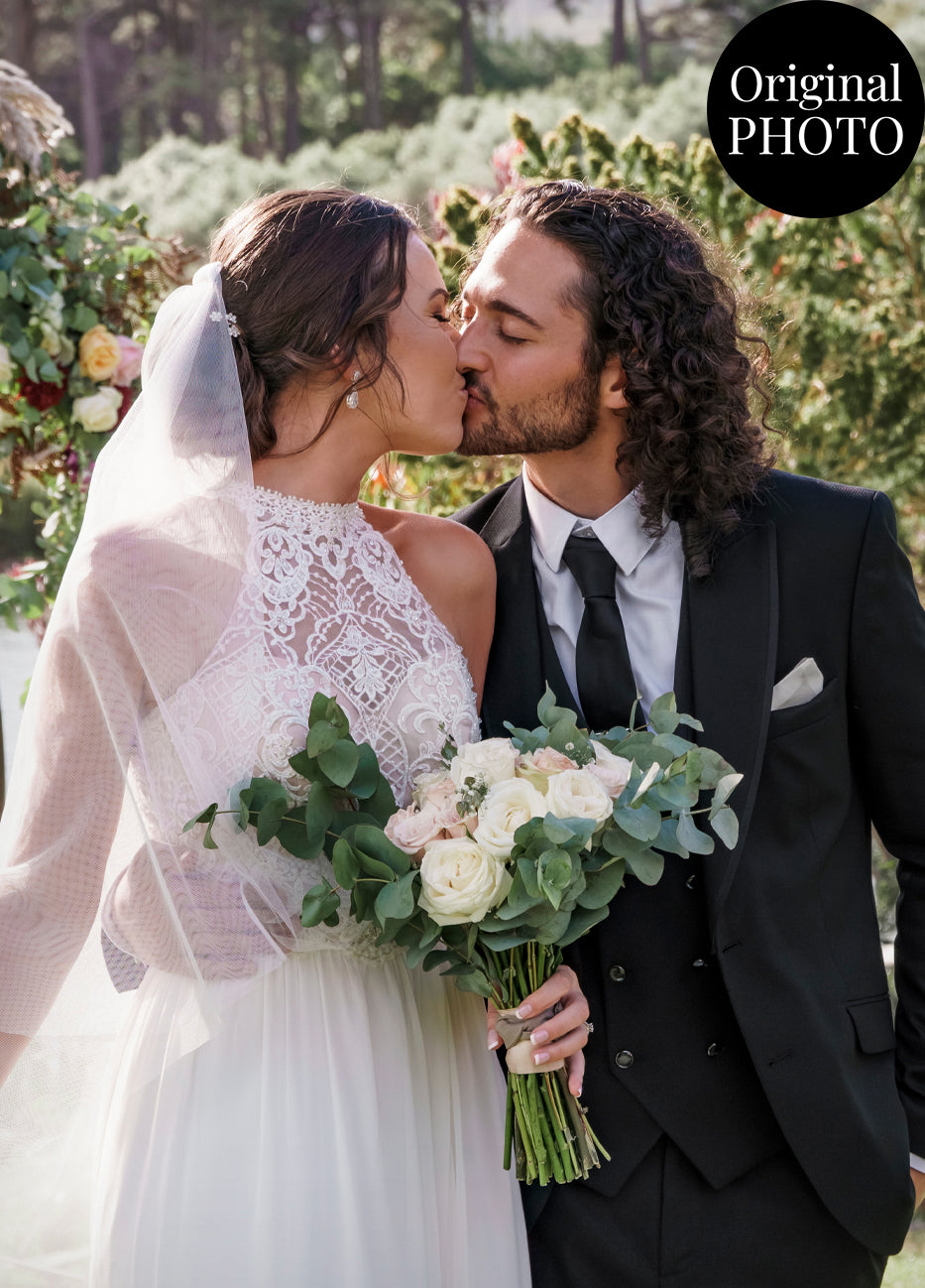 Wedding Soft Watercolour Custom Portrait | Stretched Canvas