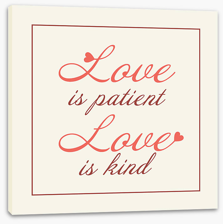 Love is patient