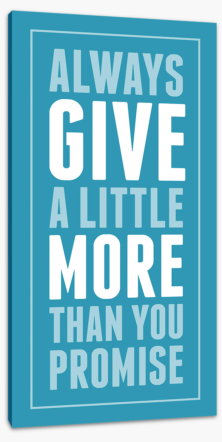Give a little more