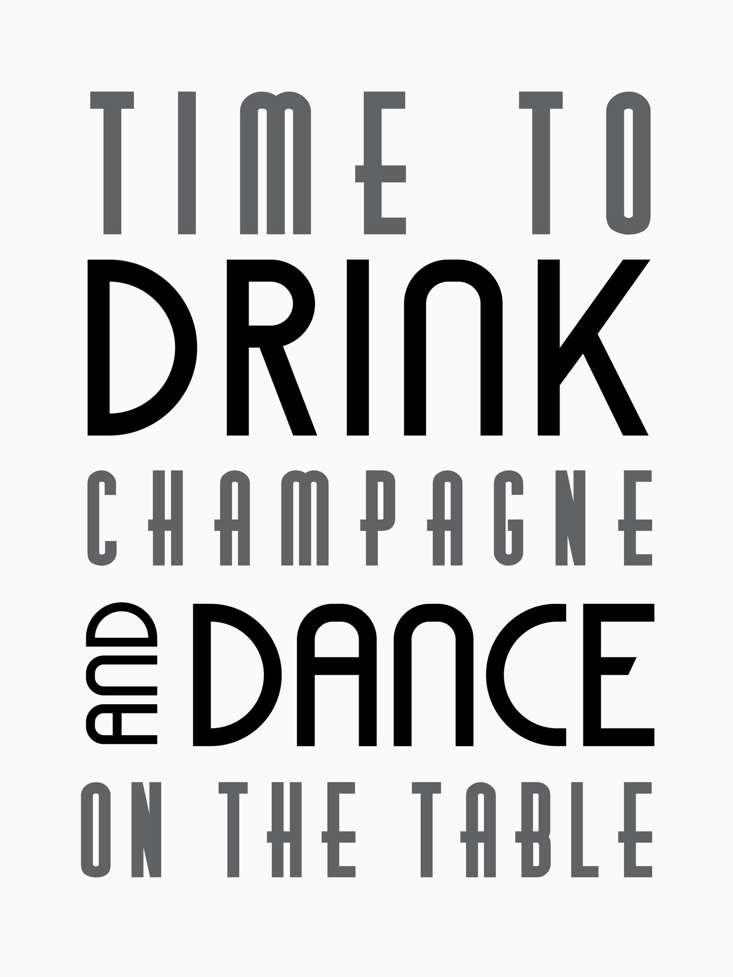 Time to drink champagne