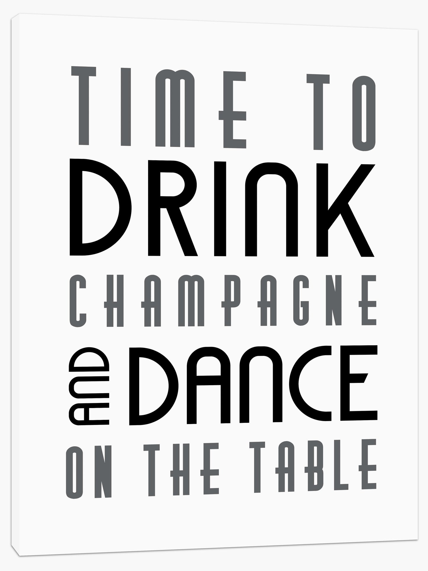 Time to drink champagne
