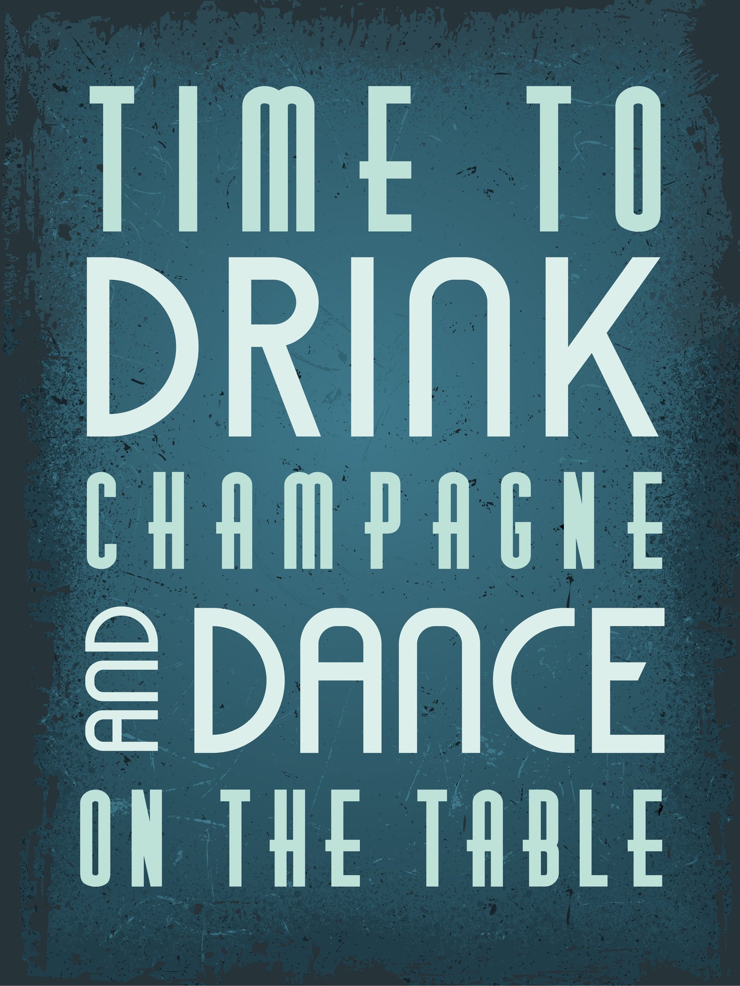 Time to drink champagne