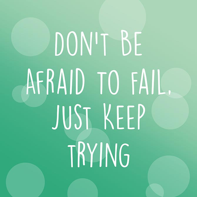 Just keep trying