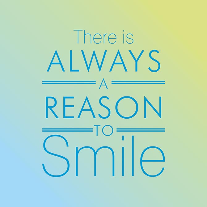 A reason to smile